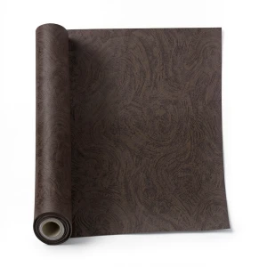 Italian Wallpaper Wavy Design Dark Brown, Size 10mx1.06m, Model 82726