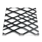 Hot Rolled Steel Expanded Metal Mesh 6 mm Thickness 1.22x3 m Black