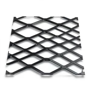 Hot Rolled Steel Expanded Metal Mesh 6 mm Thickness 1.22x3 m Black