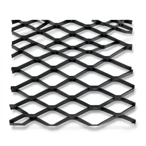 Hot Rolled Steel Expanded Metal Mesh Bahri 4.8 mm Thick 1.22x4 m Black