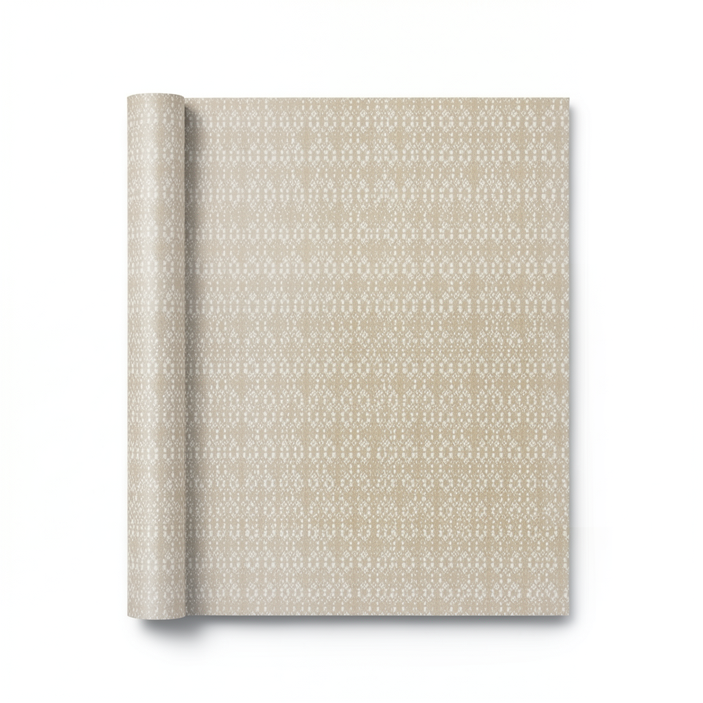 Italian Wallpaper Patterned Design Beige Color, Size 10mx1.06m, Model 82732