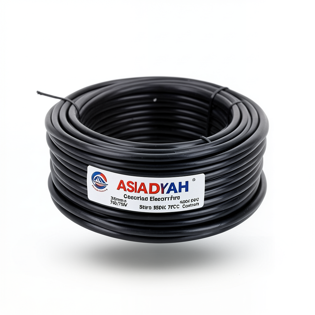35mm Stranded Electrical Wire 450/750V Copper PVC 70°C Black Color | Asharqiyah Cables Company for Industry