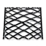 Hot Rolled Black Steel Expanded Metal Mesh 4.8 mm Thickness 1.22 m Width 5 m Length