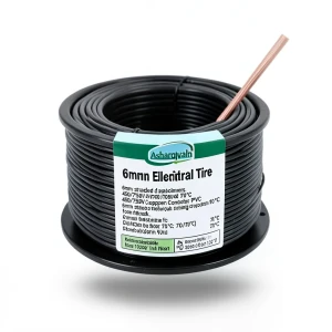 لفة سلك كهرباء نحاس مجدول 6 مم 450/750 فولت، معزول PVC 70°C، لون أسود | شركة كابلات الشرقية للصناعة