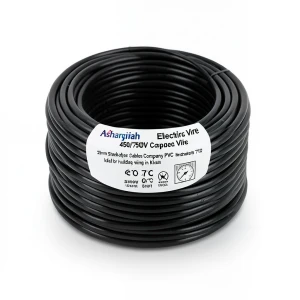 25mm Stranded Electric Wire 450/750V Copper Conductor PVC 70°C Black | Asharqiyah Cables Company for Industry