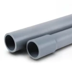 مواسير UPVC لانظمة الصرف الصحي ضغط 2 بار قطر خارجي 200 مم سمك 1.8 مم لون رمادي