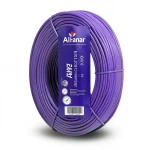 لفة سلك كهربائي نحاسي مرن 6mm 450/750V عازل PVC مقاوم للحرارة، طول 100 ياردة، بنفسجي | شركة الفنار