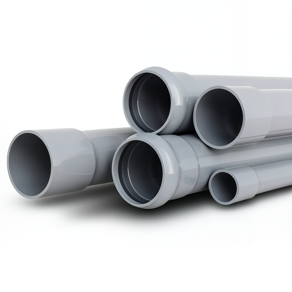 UPVC Pipes Nominal Pressure 16 Bar Outside Diameter 280 mm Thickness 20.8 mm Gray