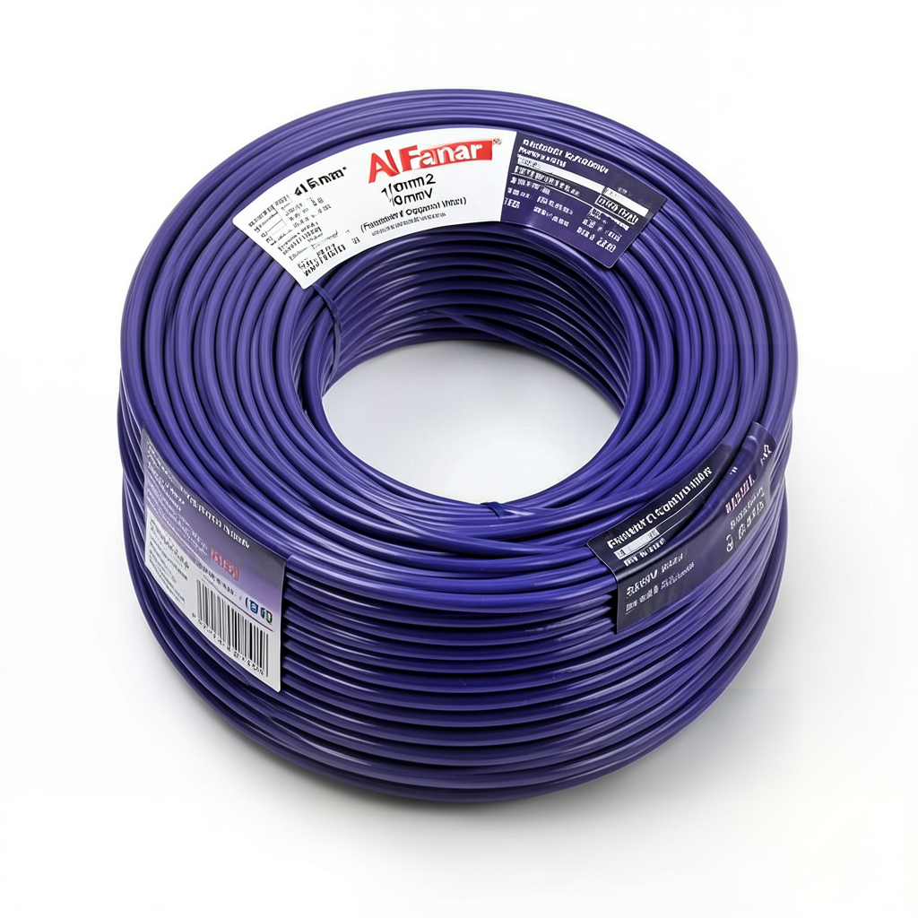 لفة سلك كهرباء مرن 16 مم2 450/750 جهد عزل PVC مقاوم للحرارة طول 100 ياردة | شركة الفنار