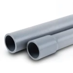 أنابيب UPVC ضغط اسمي 16 بار قطر خارجي 16 مم سمك 1.20 مم لون رمادي