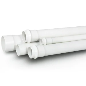 أنابيب بلاستيك UPVC SDR 51 قطر خارجي 250 مم سماكة 5.6 مم أبيض