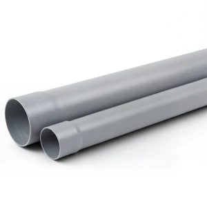 UPVC Pipe Sewerage System 6 Bar Pressure 63 mm Size 1.9 mm Thickness Grey
