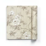 Floral Wall Covering Beige Color 10m x 1.06m, Model 78018