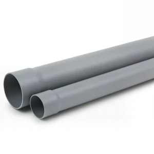 أنابيب UPVC لأنظمة الصرف الصحي ضغط 6 بار قطر خارجي 90 مم سماكة 2.8 مم لون رمادي