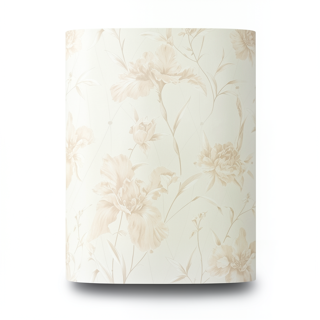 Italian Wallpaper Floral Design Creamy Color, Size 10mx1.06m, Model 82744