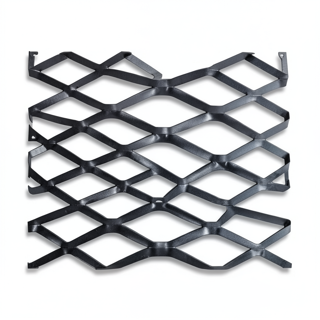 Hot Rolled Black Steel Expanded Metal Mesh Bahri 1.2 mm Thickness 2.44 m Width 7 m Length
