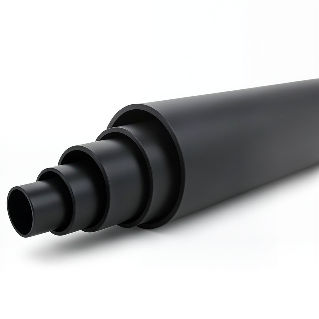 مواسير HDPE ضغط 12.5 بار PE 80 قطر خارجي 250 مم SDR 9 لون اسود