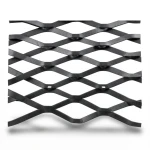 Hot Rolled Black Steel Expanded Metal Mesh 1.4 mm Thickness 2.44 m Width 7 m Length