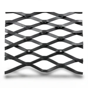 Hot Rolled Black Steel Expanded Metal Mesh 1.4 mm Thickness 2.44 m Width 7 m Length