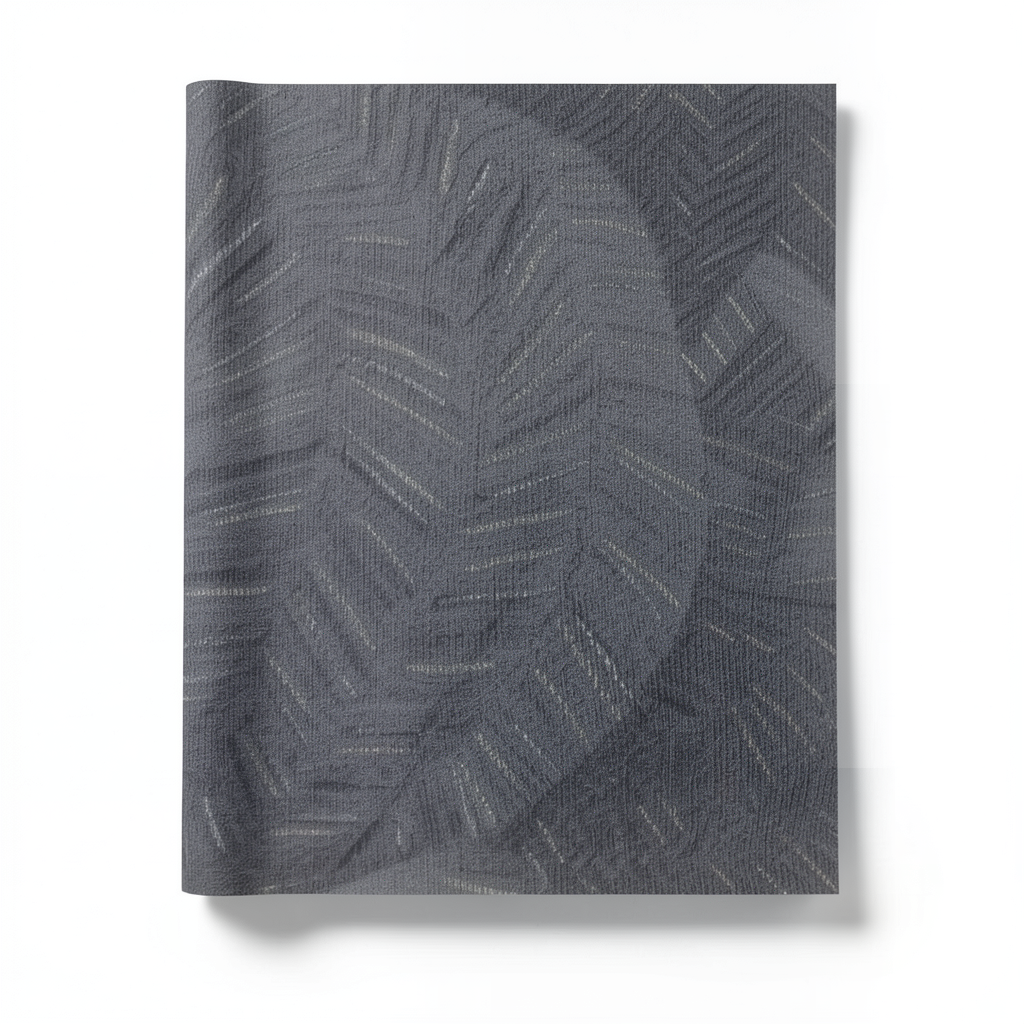 Patterned Wallpaper 10 m x 0.53 m Dark Gray Color, Model 221146
