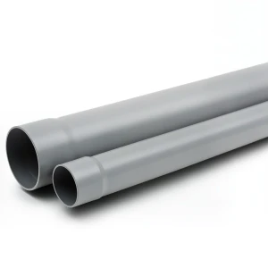 مواسير بلاستيك UPVC لأنظمة الصرف الصحي ضغط 6 بار مقاس 50 مم سمك 1.5 مم لون رمادي