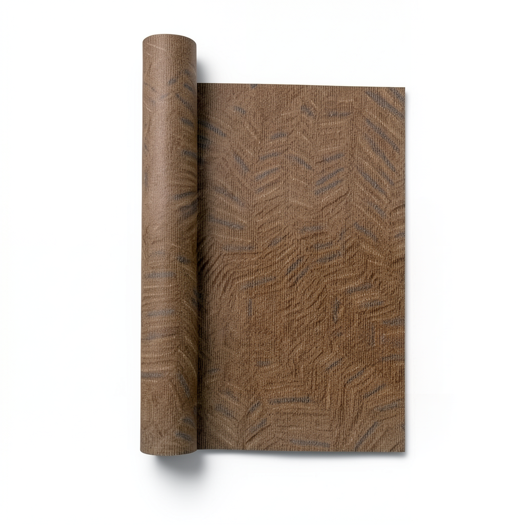 Patterned Wallpaper 10 m x 0.53 m Brown Color, Model 221142