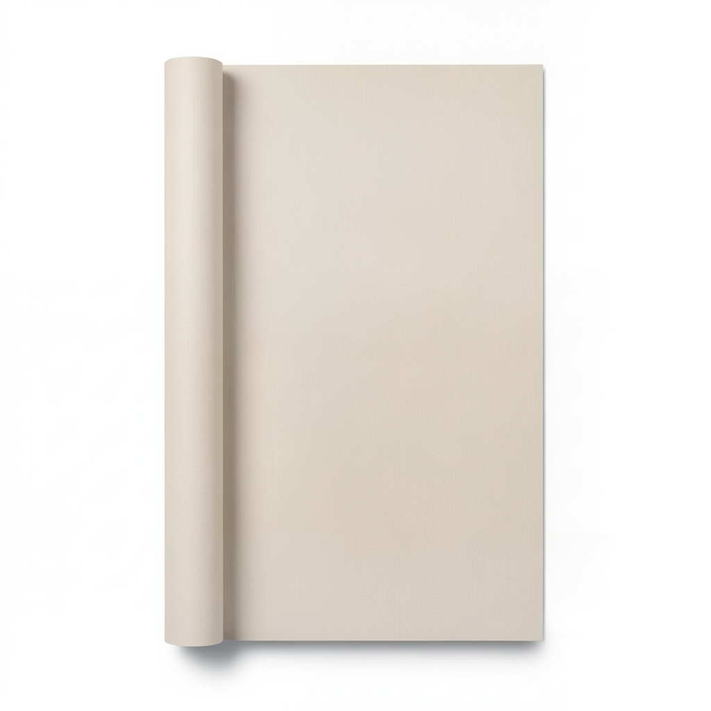 Plain Wall Covering Beige Color 0.53m x 10m, Model 18253