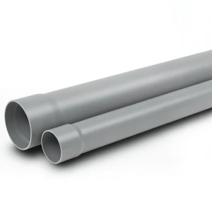 انابيب UPVC لأنظمة الصرف الصحي ضغط 6 بار مقاس 90 ملم سمك 2.7 ملم لون رمادي