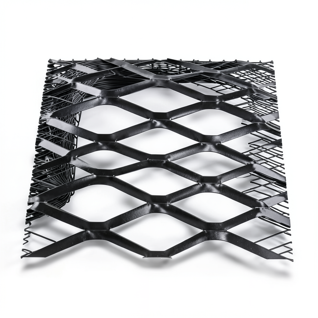 Hot Rolled Black Steel Expanded Metal Mesh Bahri 1.4 mm Thickness 2.44 m Width 5 m Length
