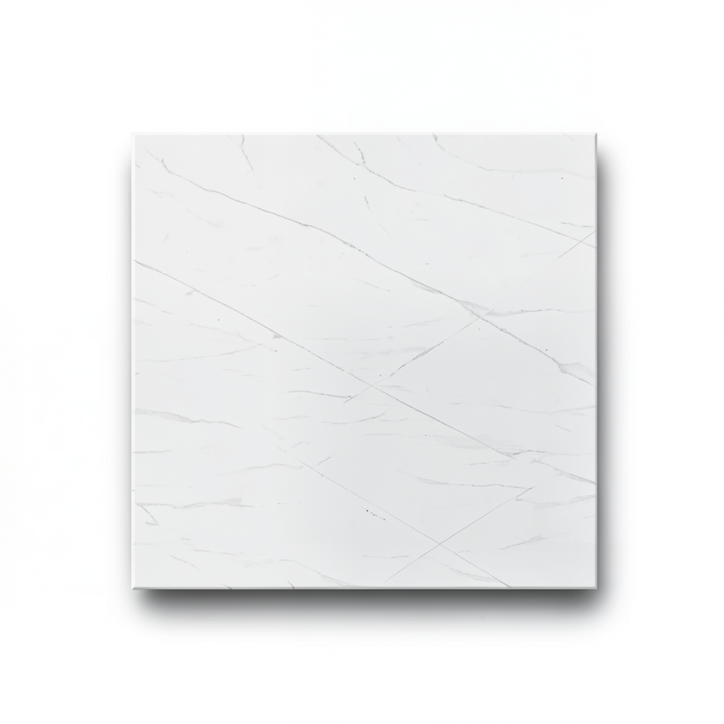 Floor Porcelain Tiles 60x60 cm, White Color, Statuario Model