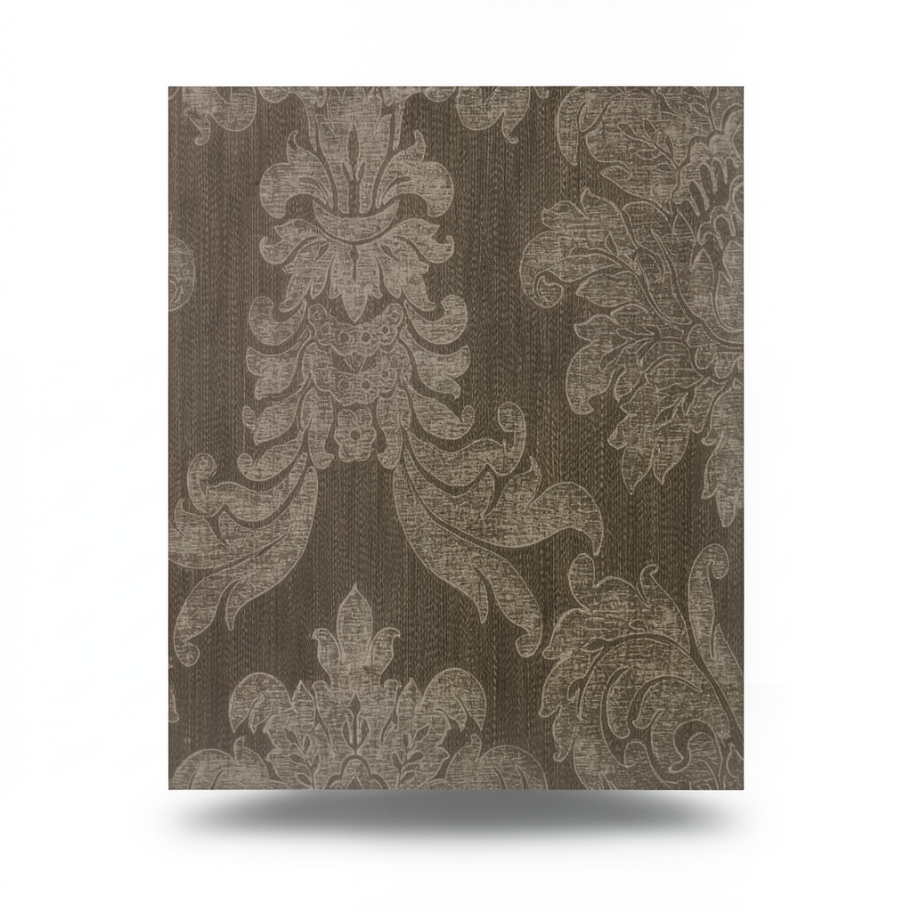 Classic Wallpaper Length 10m, Width 0.73m, Dark Beige Color, Model 275005