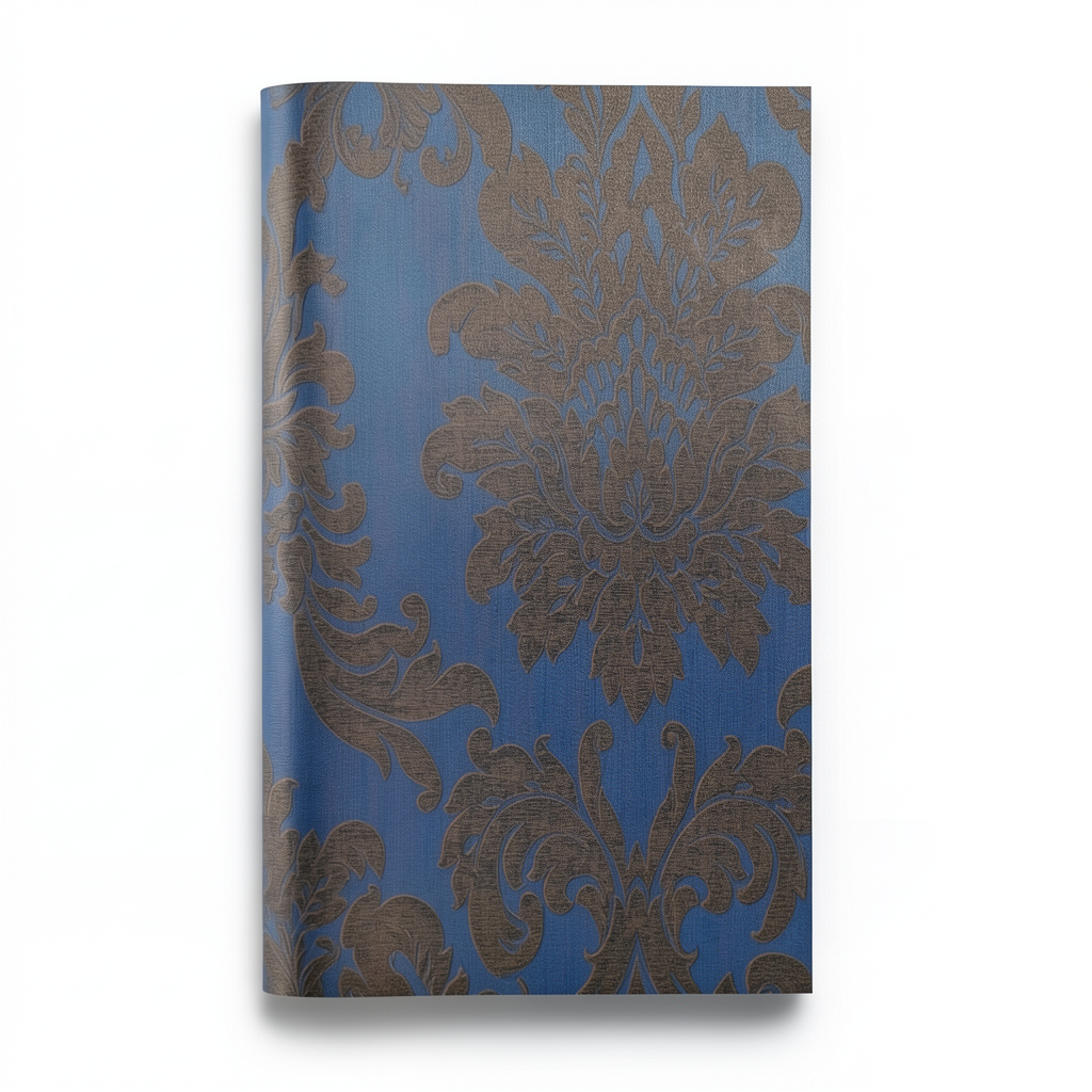 Classic Wallpaper Length 10m, Width 0.73m, Blue With Brown Color