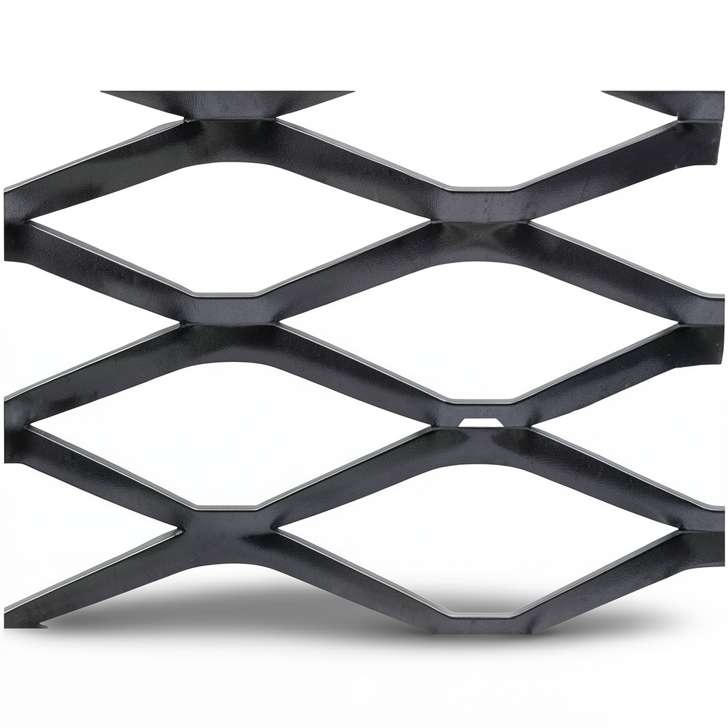Hot Rolled Black Steel Expanded Metal Mesh Bahri 1.5 mm Thickness 2.44 m Width 5 m Length