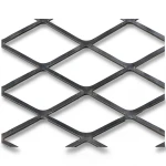 Hot Rolled Black Steel Expanded Metal Mesh Thickness 2 mm Width 2.44 M Length 6 meter