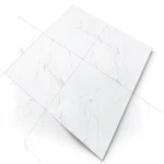 بلاط ارضيات بورسلان مقاس 80 ×80 سم، لون ابيض، موديل Pollone
