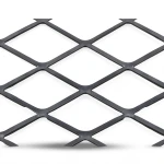 Hot Rolled Black Steel Expanded Metal Mesh 2.3 mm Thickness 2.44 m Width 1 m Length