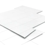 بلاط ارضيات بورسلان مقاس 60 ×60 سم، لون ابيض، موديل Statuario