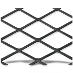 Hot Rolled Black Steel Expanded Metal Mesh Thickness 2.3 mm Width 2.44 M Length 6 M