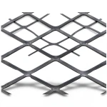 Hot Rolled Black Steel Expanded Metal Mesh Thickness 2.7 mm Width 2.44 m Length 3 m