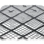 Hot Rolled Black Steel Expanded Metal Mesh Thickness 2 mm Width 2.44 M Length 7 M