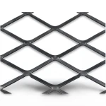 Hot Rolled Black Steel Expanded Metal Mesh Thickness 2.7 mm Width 2.44 m Length 5 m