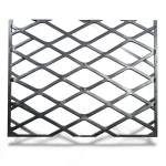 Hot Rolled Black Steel Expanded Metal Mesh 2.3 mm Thickness 2.44 m Width 1 m Length