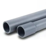 أنابيب UPVC ضغط اسمي 16 بار قطر خارجي 200 مم سمك 14.90 مم لون رمادي