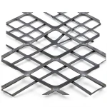 Hot Rolled Black Steel Expanded Metal Mesh Thickness 2.7 mm Width 2.44 M Length 6 M