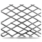 Hot Rolled Black Steel Expanded Metal Mesh Thickness 2.8 mm Width 2.44 M Length 1 meter