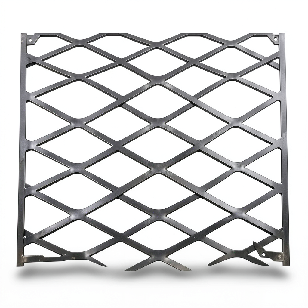 Hot Rolled Black Steel Expanded Metal Mesh Thickness 2.3 mm Width 2.44 m Length 7 m