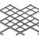 Hot Rolled Black Steel Expanded Metal Mesh Thickness 2.7 mm Width 2.44 M Length 6 M