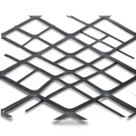 Hot Rolled Black Steel Expanded Metal Mesh Thickness 2.7 mm Width 2.44 m Length 7 m