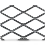 Hot Rolled Black Steel Expanded Metal Mesh Thickness 2.8 mm Width 2.44 M Length 1 meter