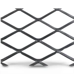Hot Rolled Black Steel Expanded Metal Mesh Thickness 2.8 mm Width 2.44 M Length 3 M
